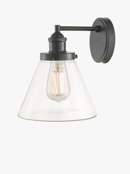 Laura Ashley Isaac Outdoor Single Wall Light, Black