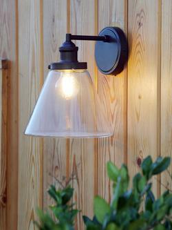 Laura Ashley Isaac Outdoor Single Wall Light - view 2, Black