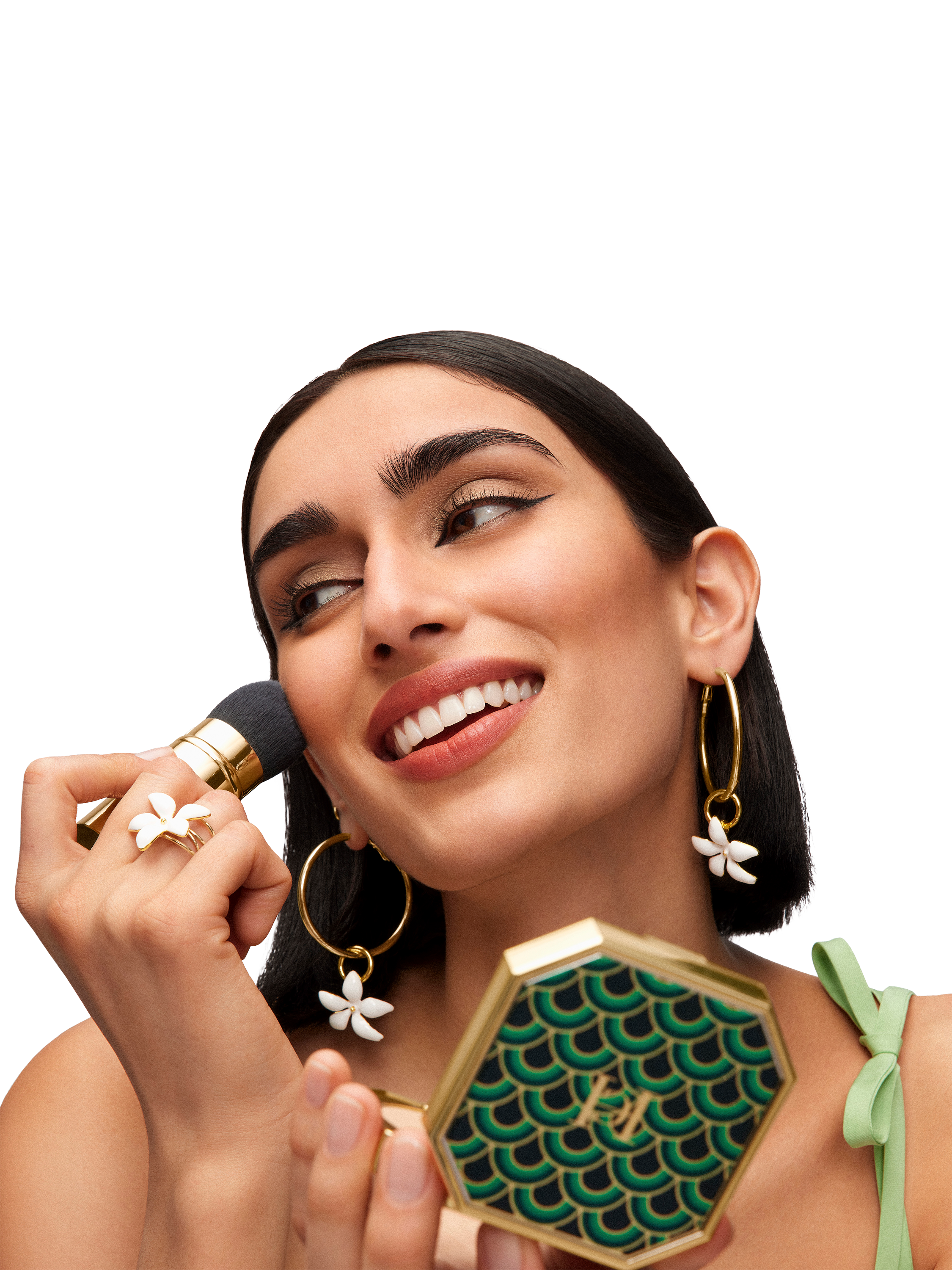 Product image 3 of 10, which shows Carolina Herrera The Compact Case, Dot Drama