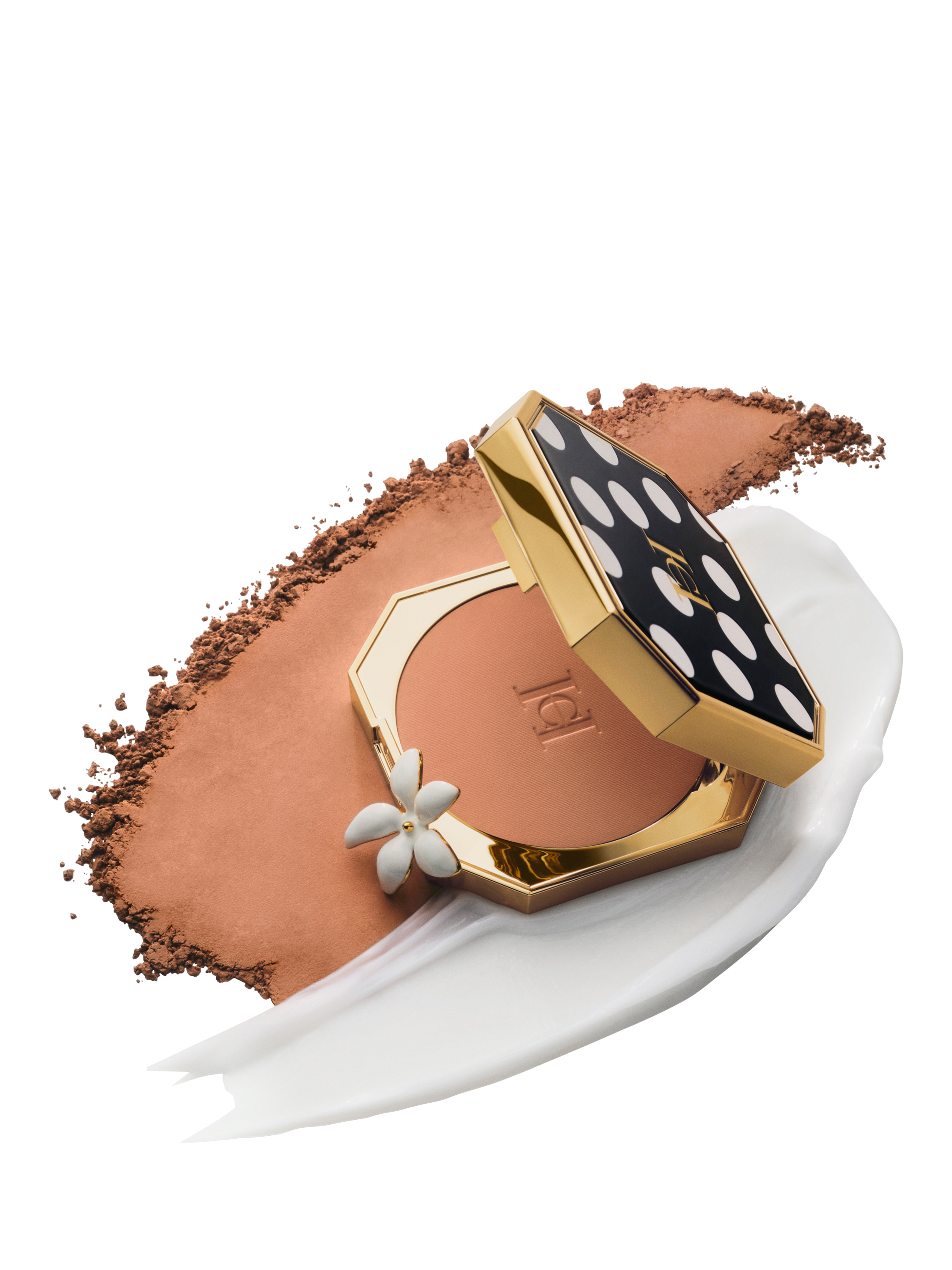 Product image 2 of 7, which shows Carolina Herrera The Compact Case, Green Waves