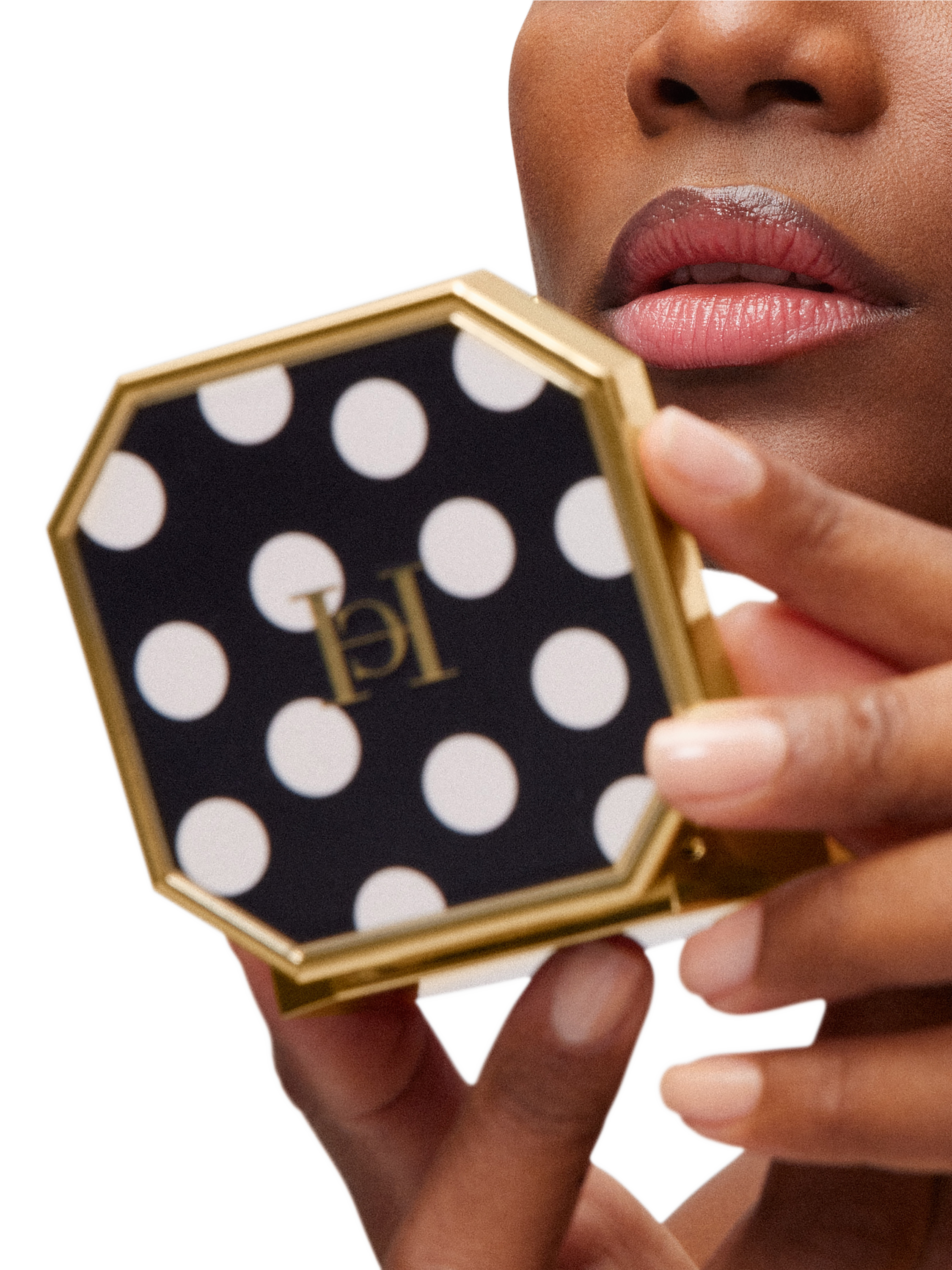 Product image 4 of 7, which shows Carolina Herrera The Compact Case, Green Waves