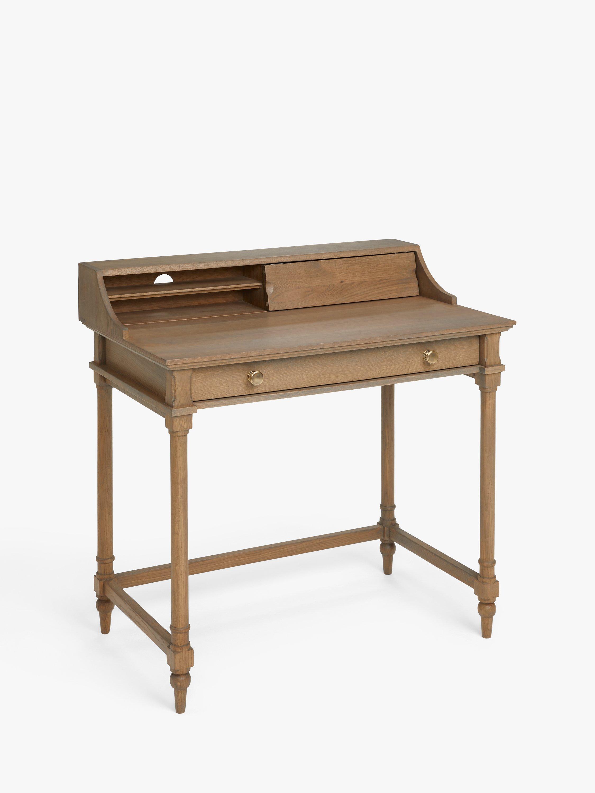 John Lewis Clemence Compact Desk, Greyed Oak