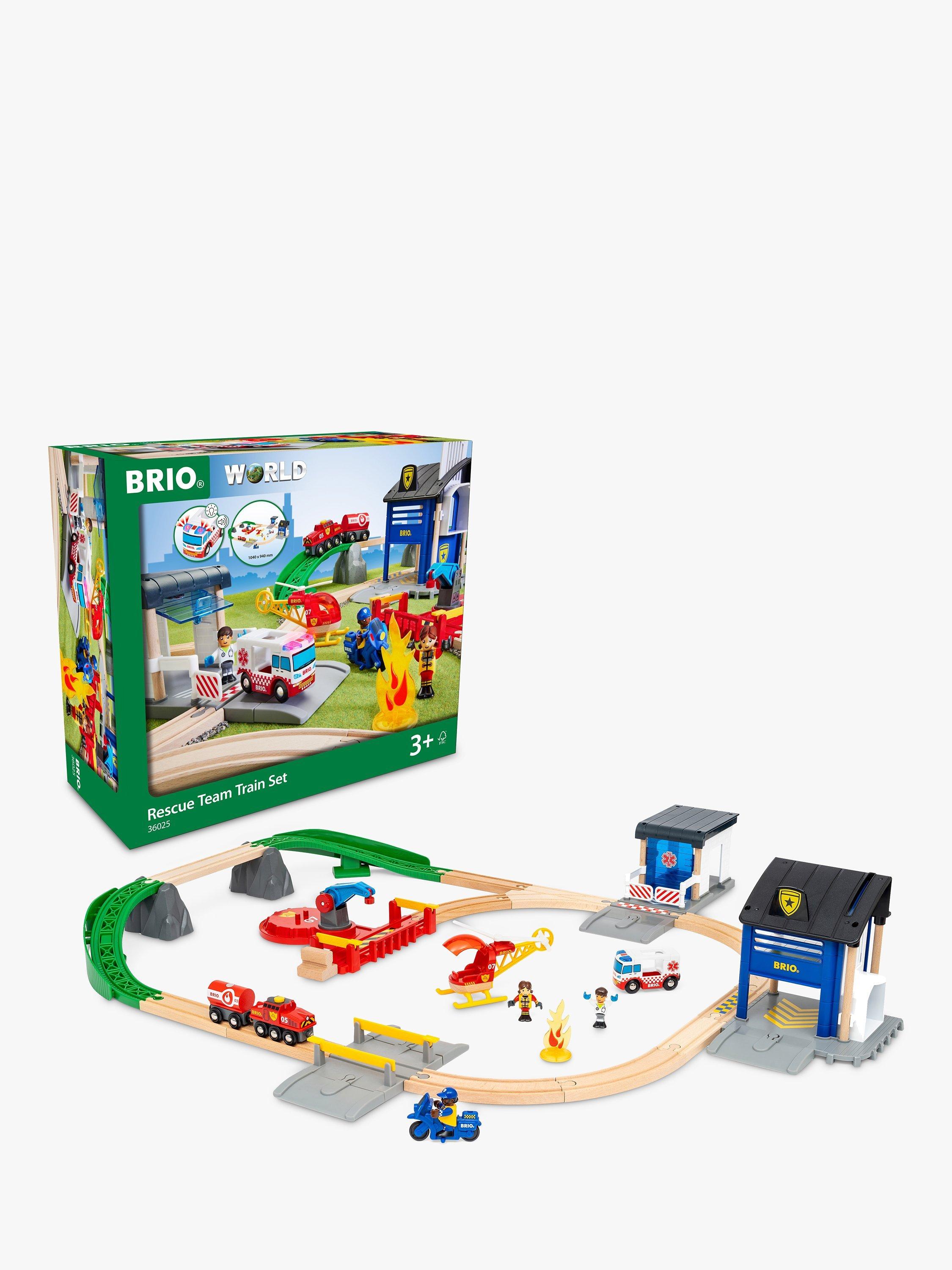 BRIO World Rescue Team Wooden Train Set