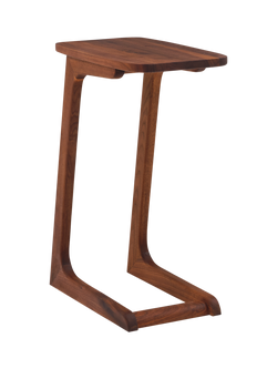 John Lewis Cara Sofa Side Table, American Black Walnut, Dark Brown