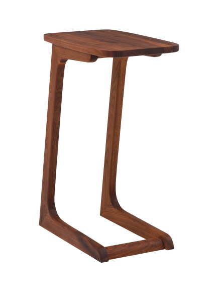 John Lewis Cara Sofa Side Table, American Black Walnut, Dark Brown