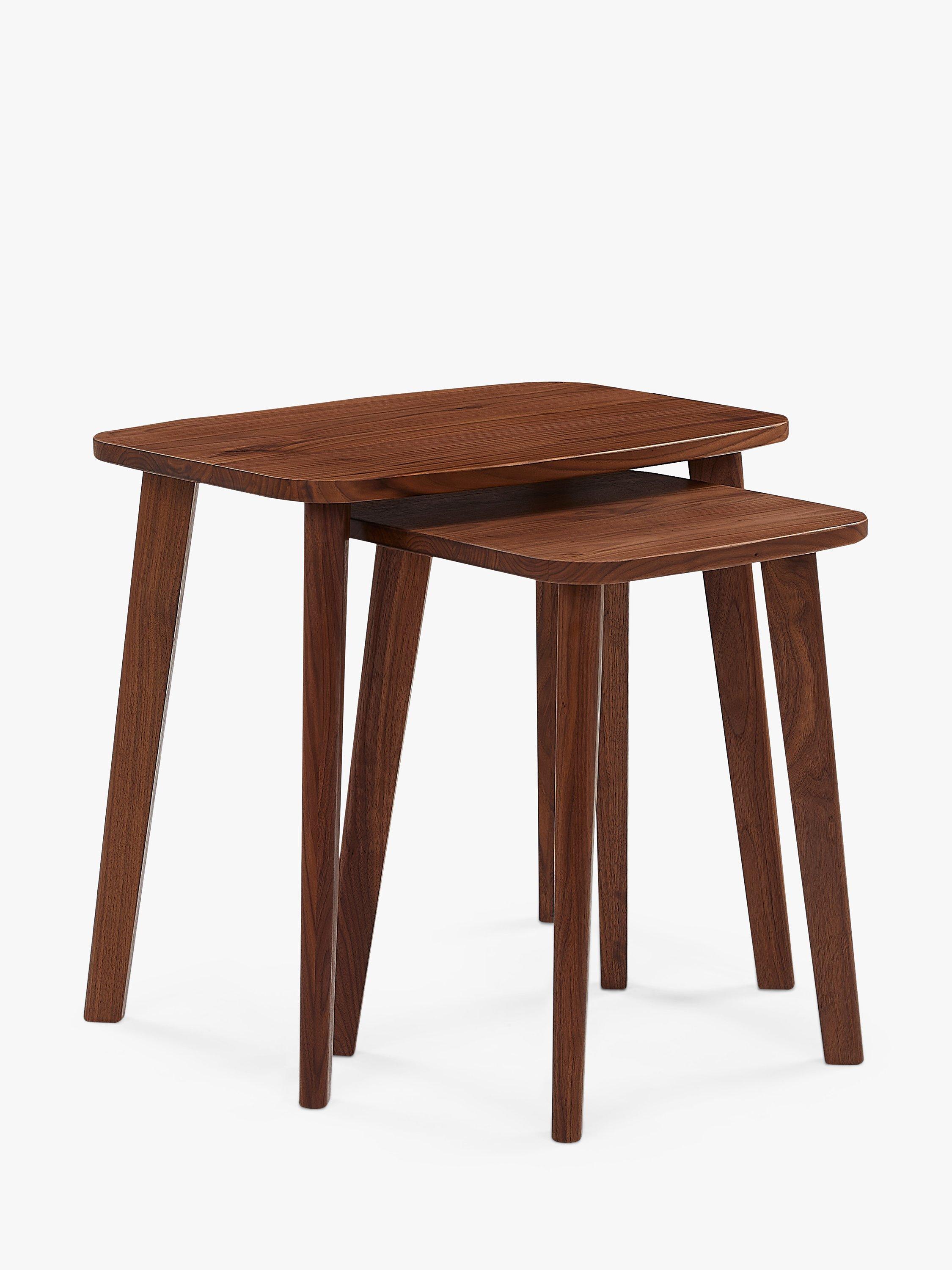 John Lewis Cara Nest of 2 Tables, American Black Walnut