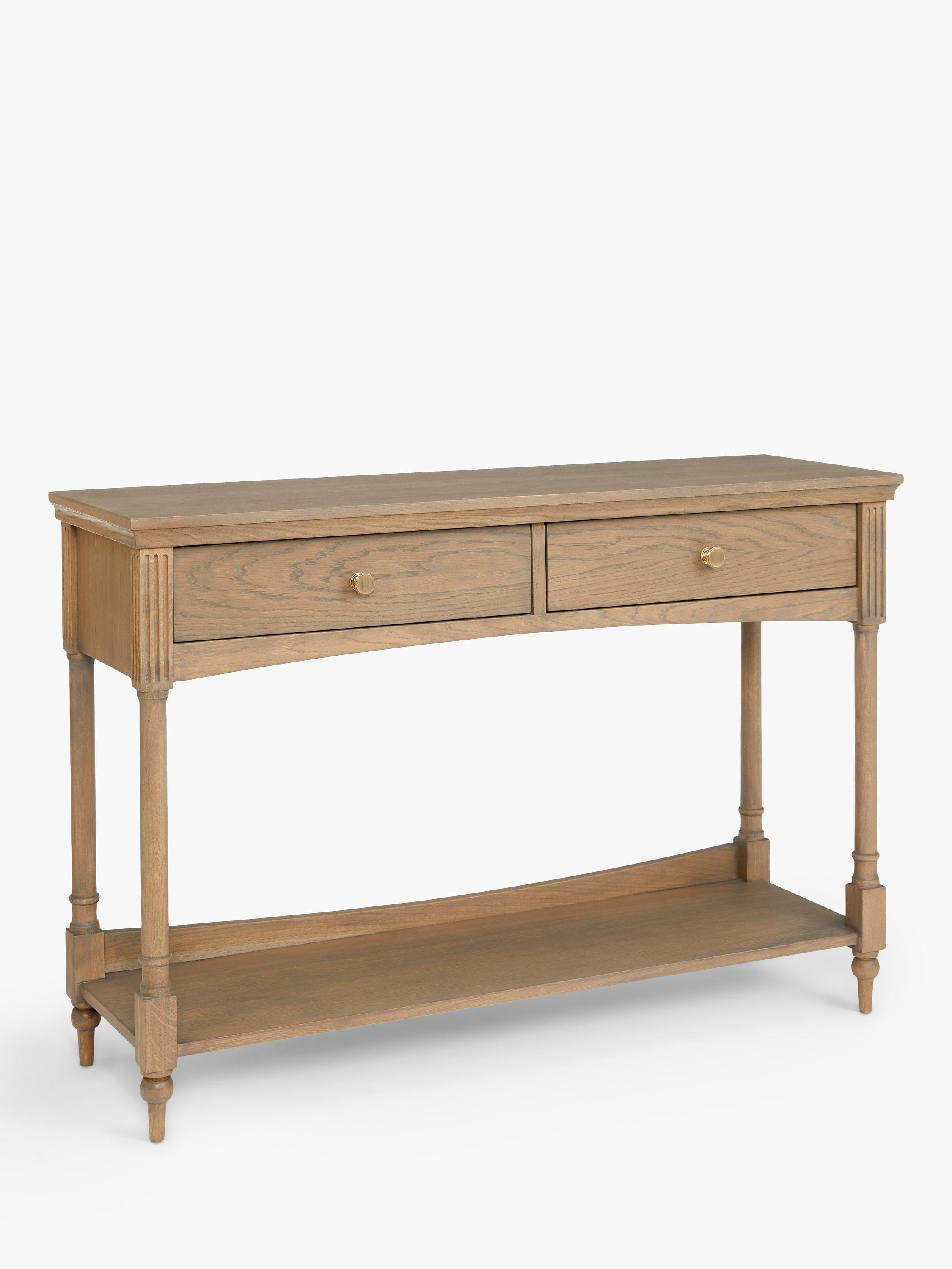 John Lewis Clemence Storage Console Table, Greyed Oak