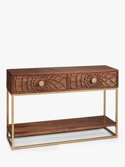 John Lewis Array Wood Console Table, Acacia