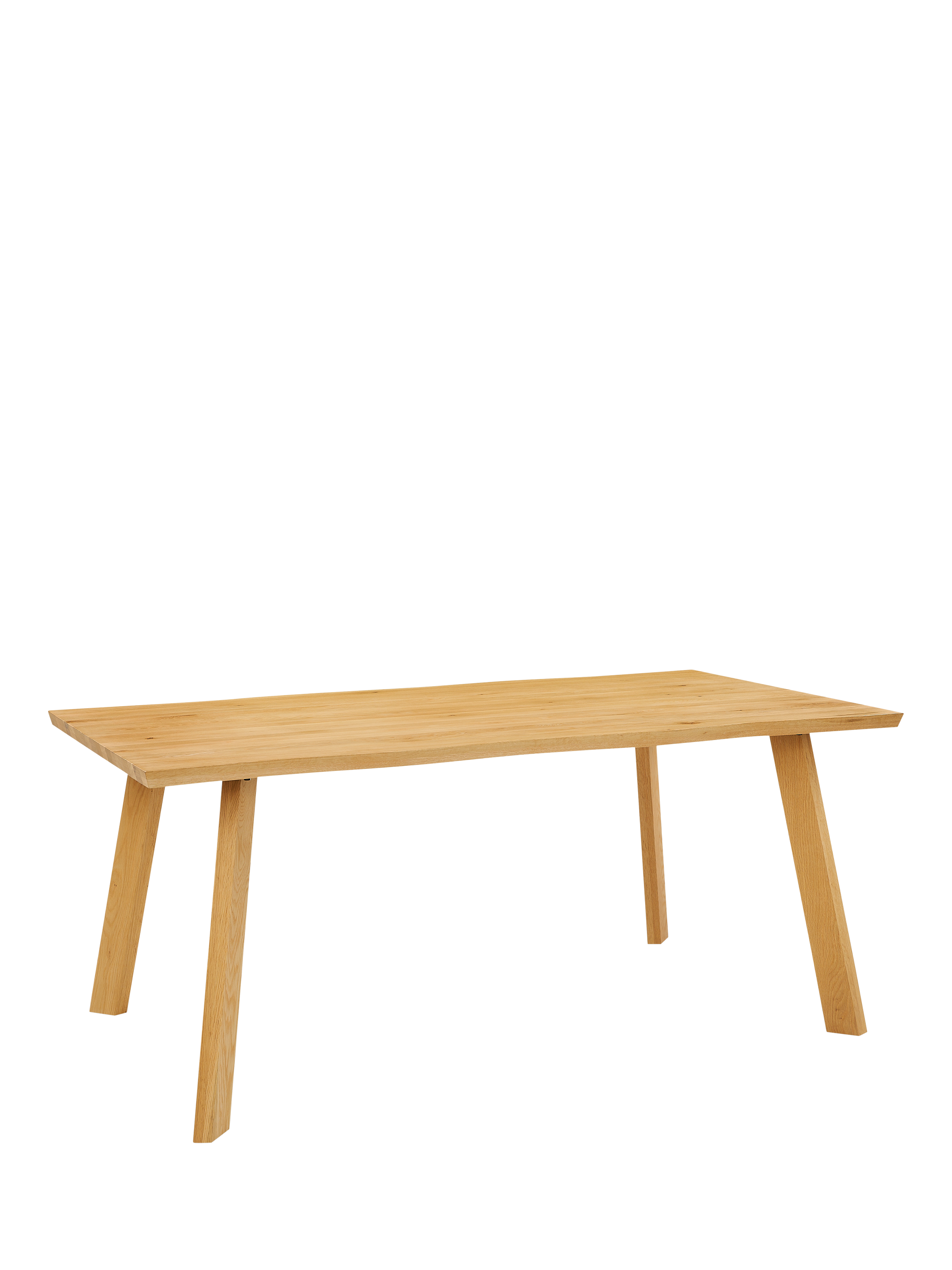 John Lewis Larsen 8 Seater Fixed Dining Table, Solid Oak