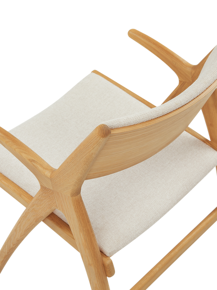 John Lewis X-Ray Dining Chair - view 2, Natural