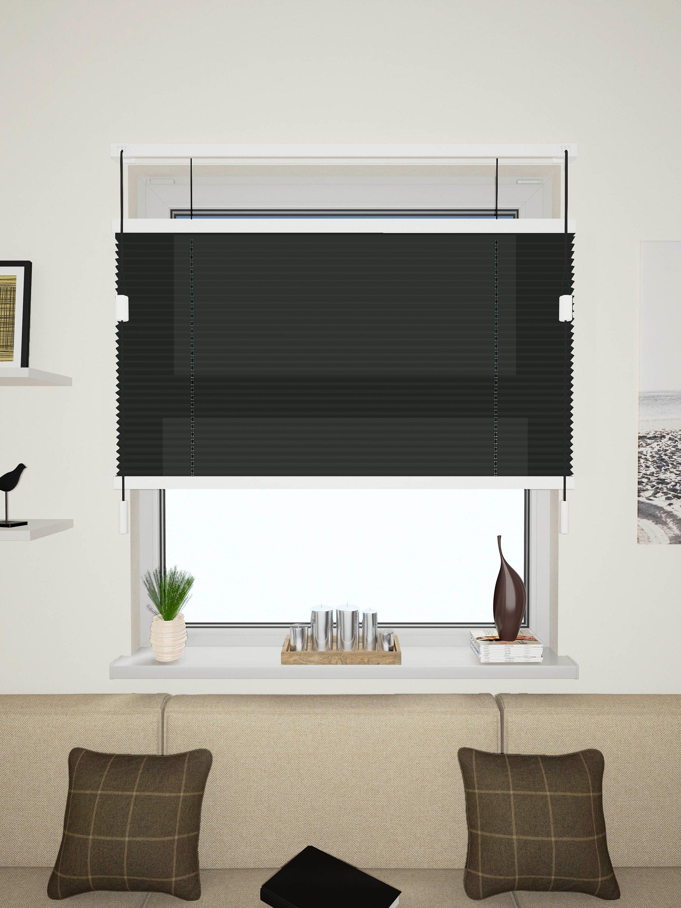 John Lewis Made to Measure Daylight Pleated Blind, Black