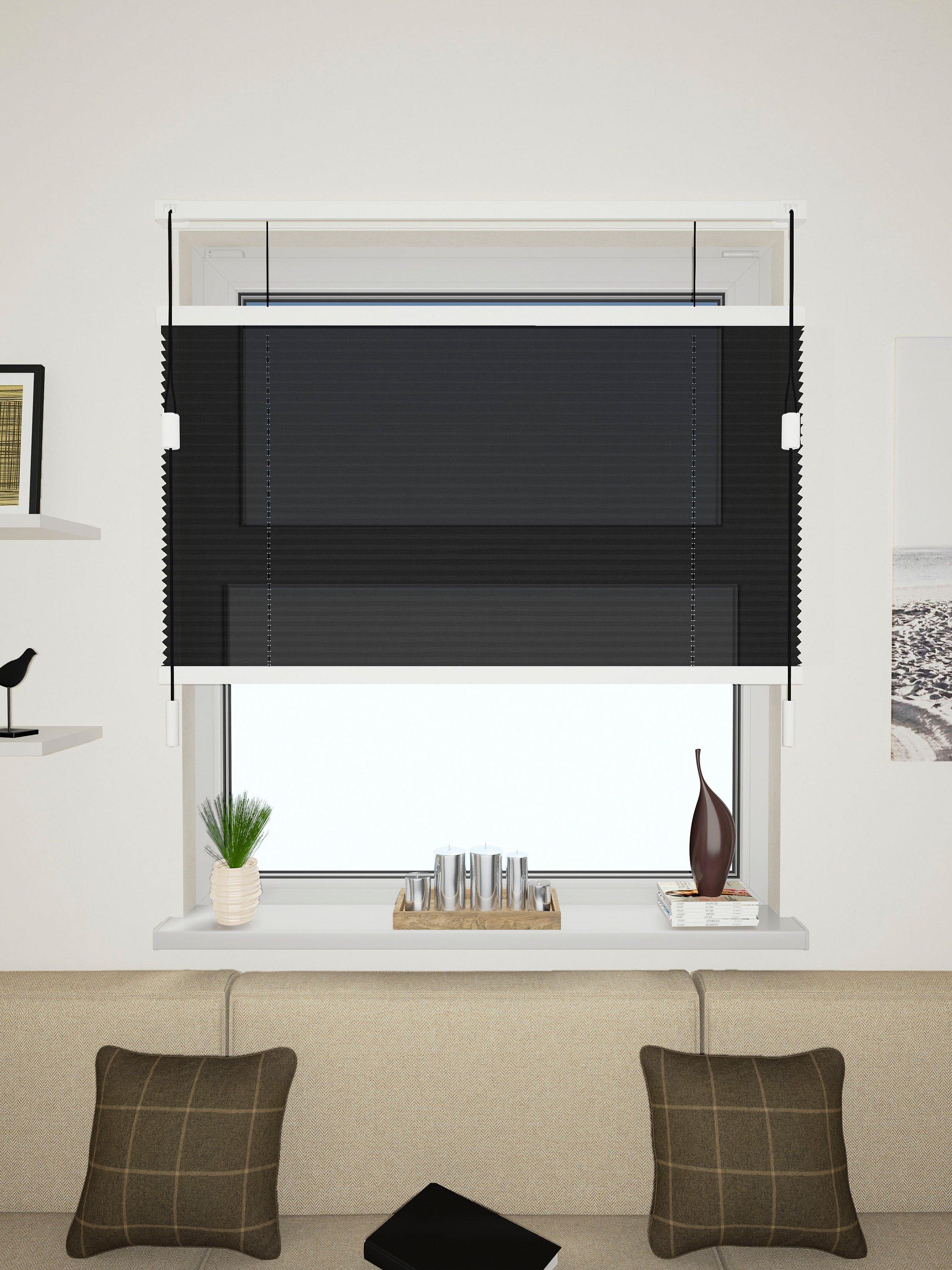 John Lewis Made to Measure Sheer Pleated Blind, Black