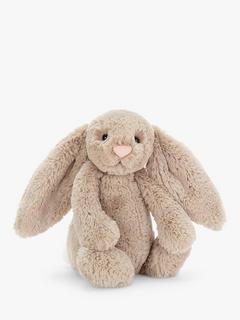 Jellycat Bashful Bunny Soft Toy, Medium, Beige