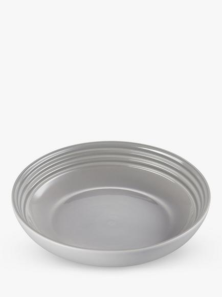 Le Creuset Stoneware Pasta Bowl, 21.7cm - view 2, Mist Grey
