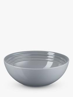 Le Creuset Stoneware Cereal Bowl, 16.2cm - view 2, Mist Grey