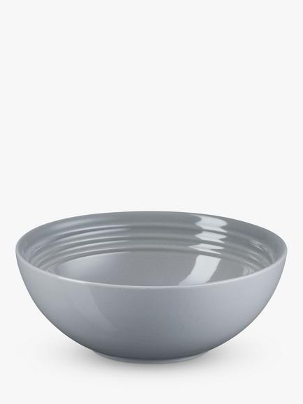 Le Creuset Stoneware Cereal Bowl, 16cm - view 2, Mist Grey