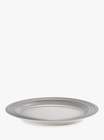 Le Creuset Stoneware Side Plate, 22cm, Mist Grey