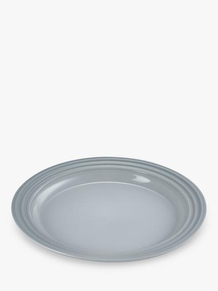 Le Creuset Stoneware Side Plate, 22cm - view 2, Mist Grey