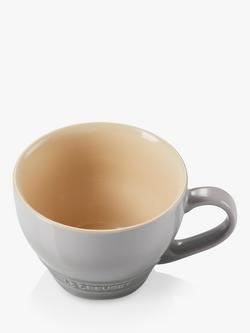Le Creuset Stoneware Grand Mug, 400ml - view 2, Mist Grey