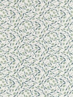 John Lewis Scallop Floral Made to Measure Curtains or Roman Blind, Linden, Linden