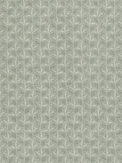 John Lewis Exley Leaf Made to Measure Curtains or Roman Blind, Dusty Green, Dusty Green