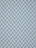 John Lewis Split Chevron Made to Measure Curtains or Roman Blind, Slate Blue