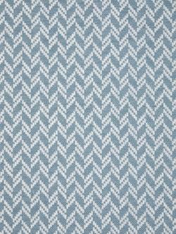 John Lewis Split Chevron Made to Measure Curtains or Roman Blind, Slate Blue, Slate Blue