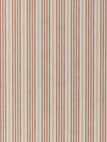John Lewis Ottoman Stripe Made to Measure Curtains or Roman Blind, Terracotta, Terracotta