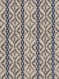 John Lewis Ikat Embroidery Linen Blend Made to Measure Curtains or Roman Blind, Navy