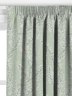 John Lewis Everdene Made to Measure Curtains or Roman Blind, Duck Egg - view 2, Duck Egg
