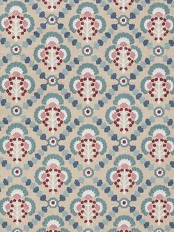 John Lewis Floral Trellis Made to Measure Curtains or Roman Blind, Old Rose, Old Rose