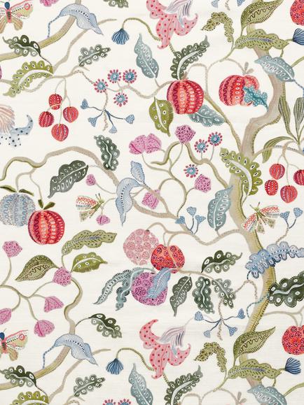John Lewis Fruit Tree Made to Measure Curtains or Roman Blind, Multi, Muilt