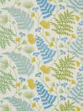 John Lewis Laurel Embroidery Made to Measure Curtains or Roman Blind, Tranquil Blue