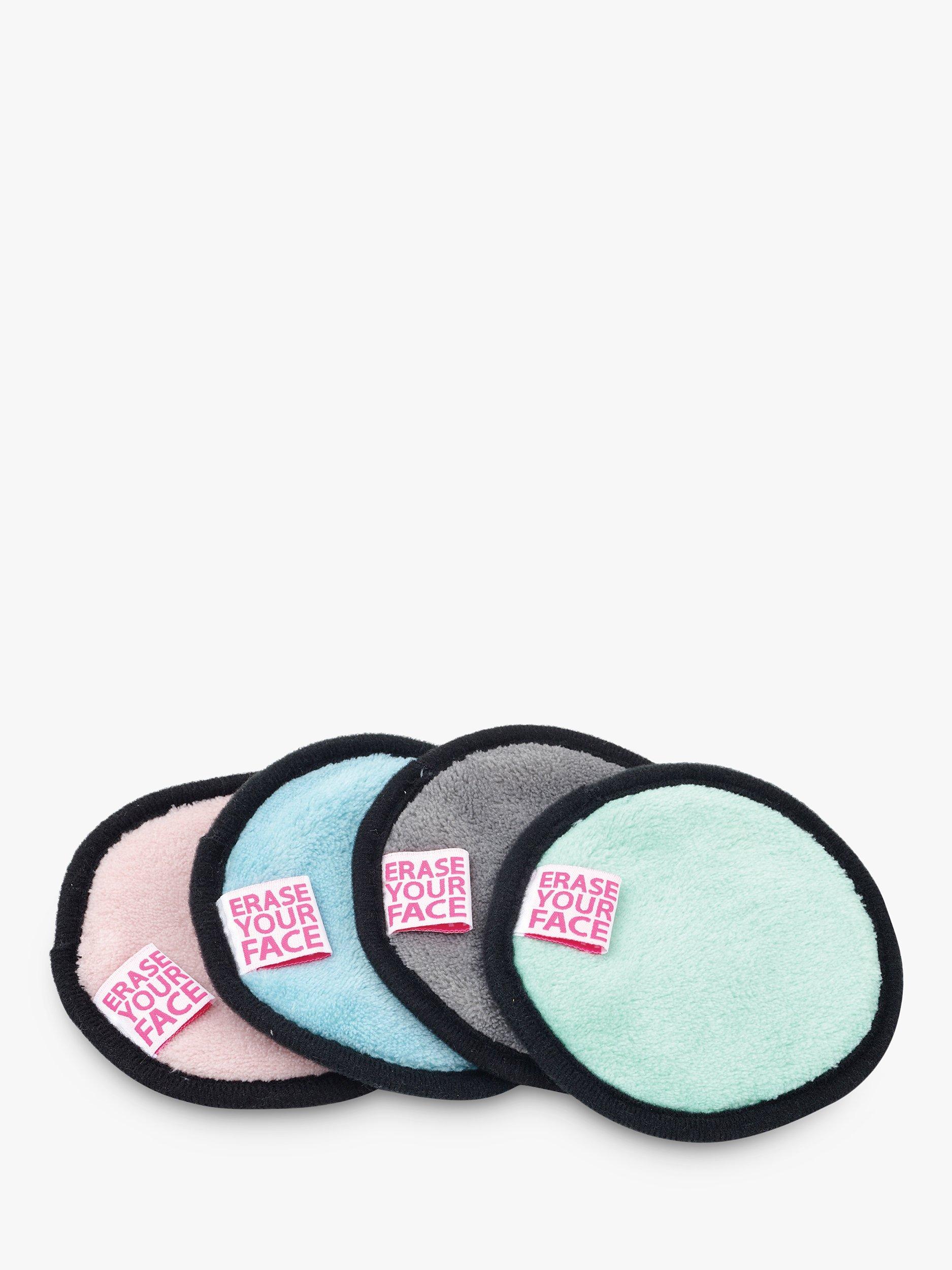 Erase Your Face Make Up Remover Pads, Pack of 4, Multi