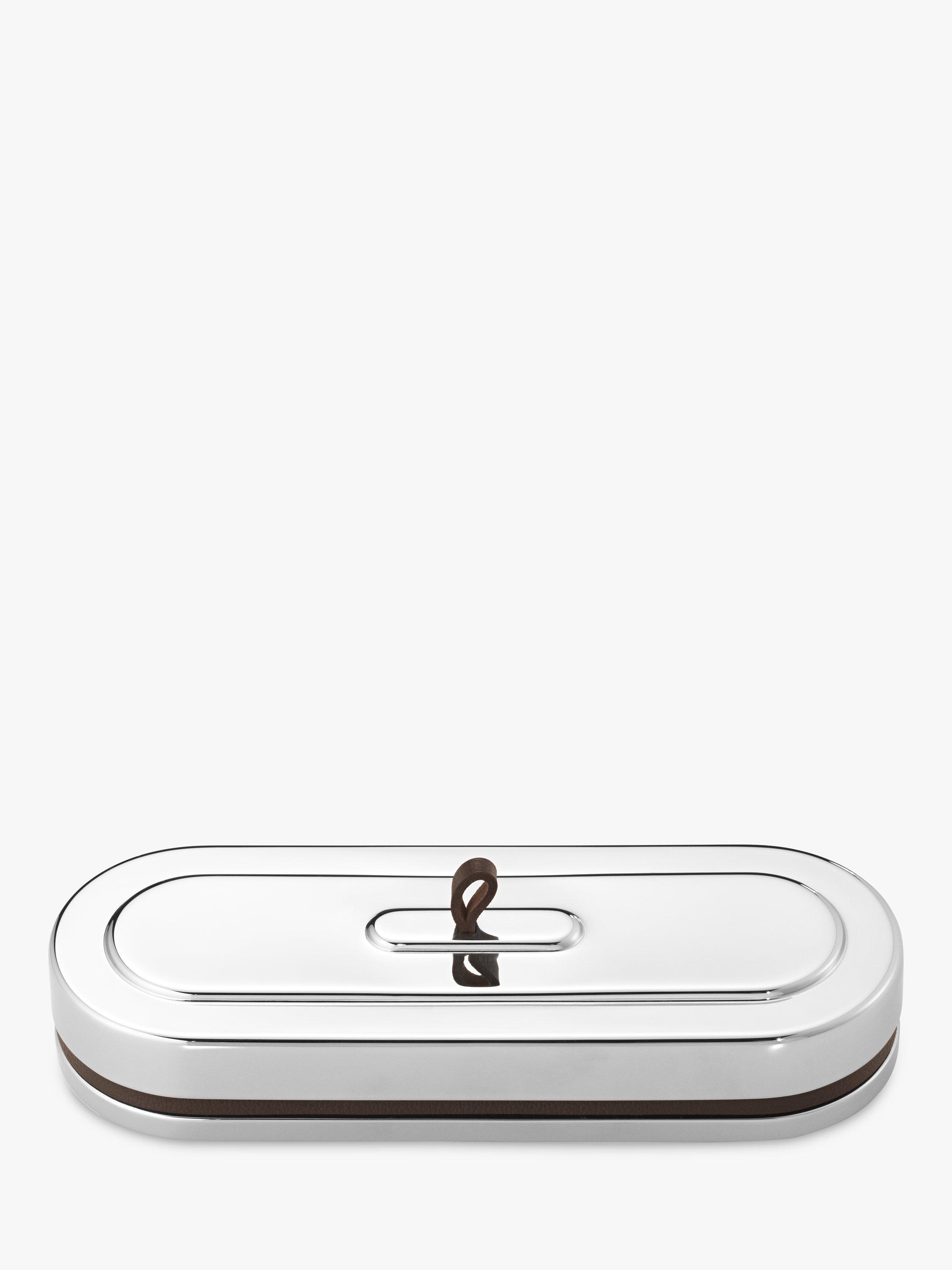 Product image 1 of 3, which shows Georg Jensen Manhatten Wide Trinket Box