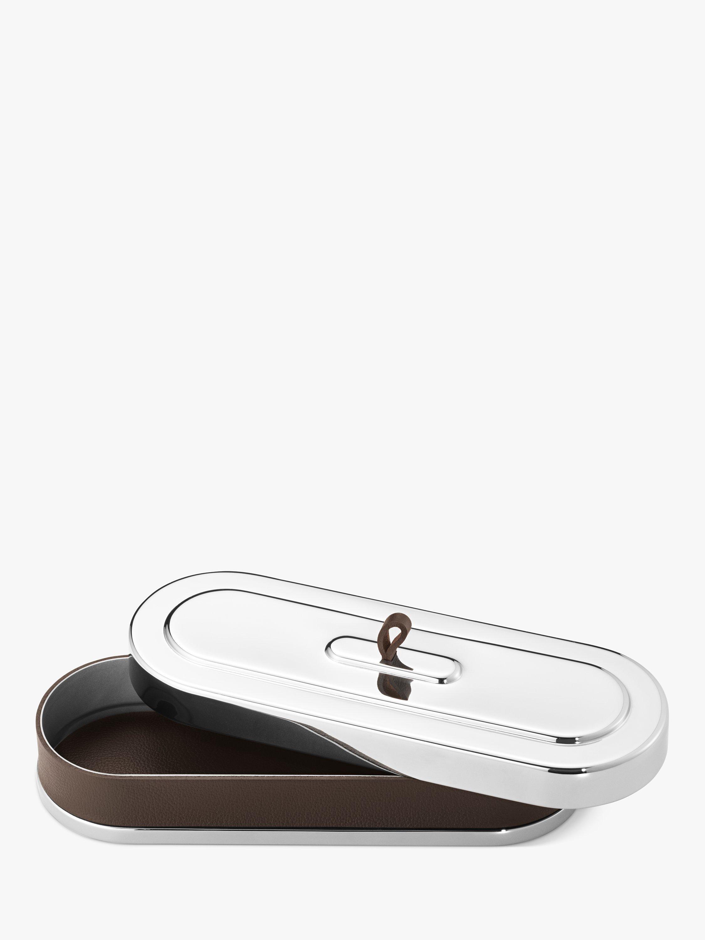 Product image 2 of 3, which shows Georg Jensen Manhatten Wide Trinket Box