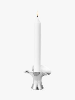 Georg Jensen Bloom Small Candlestick, Silver, Silver