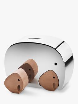 Georg Jensen Moneyphant with Twins Money Box, Silver