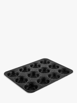Eaziglide Aluminium Non-Stick Cupcake Tray, 12 Cup, Black