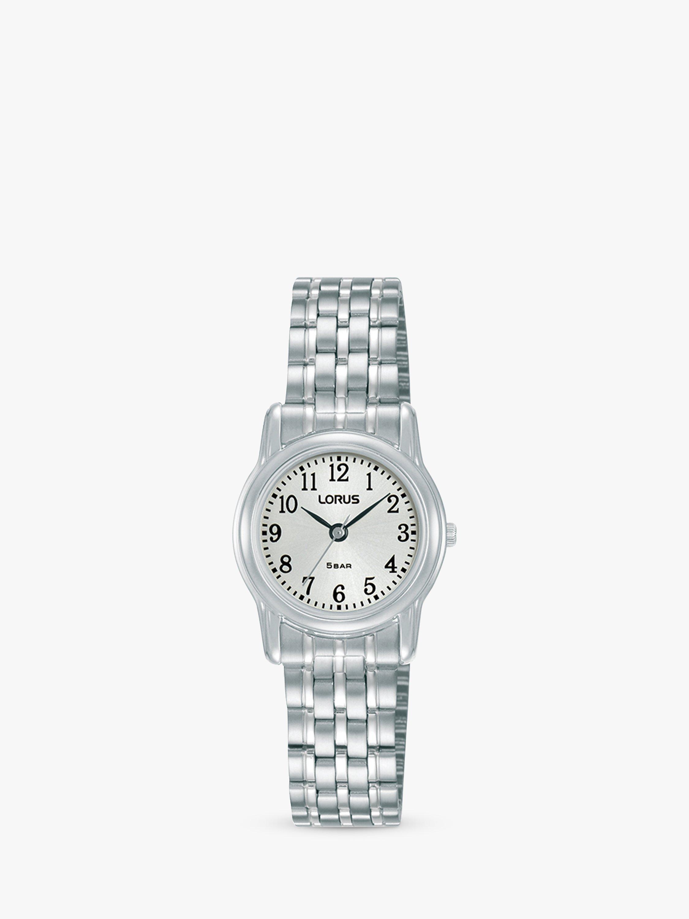 Lorus Women's Heritage Bracelet Strap Watch, Silver/White RRS29HX9