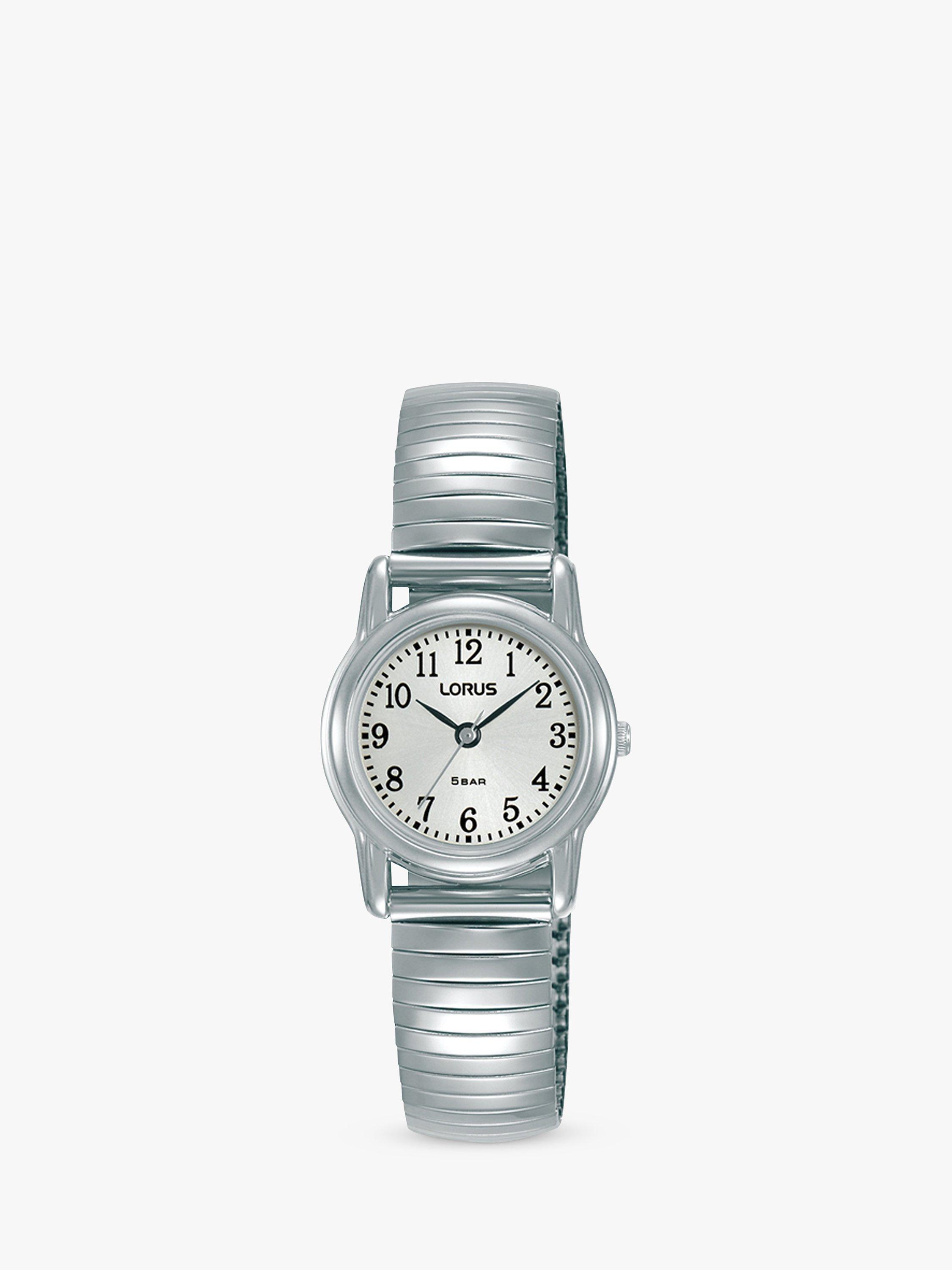 Lorus RRX33HX9 Women's Heritage Bracelet Strap Watch, Silver/White