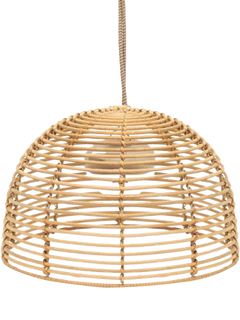 Newgarden Bossa 20 Wireless Outdoor Hanging Pendant Light, Natural