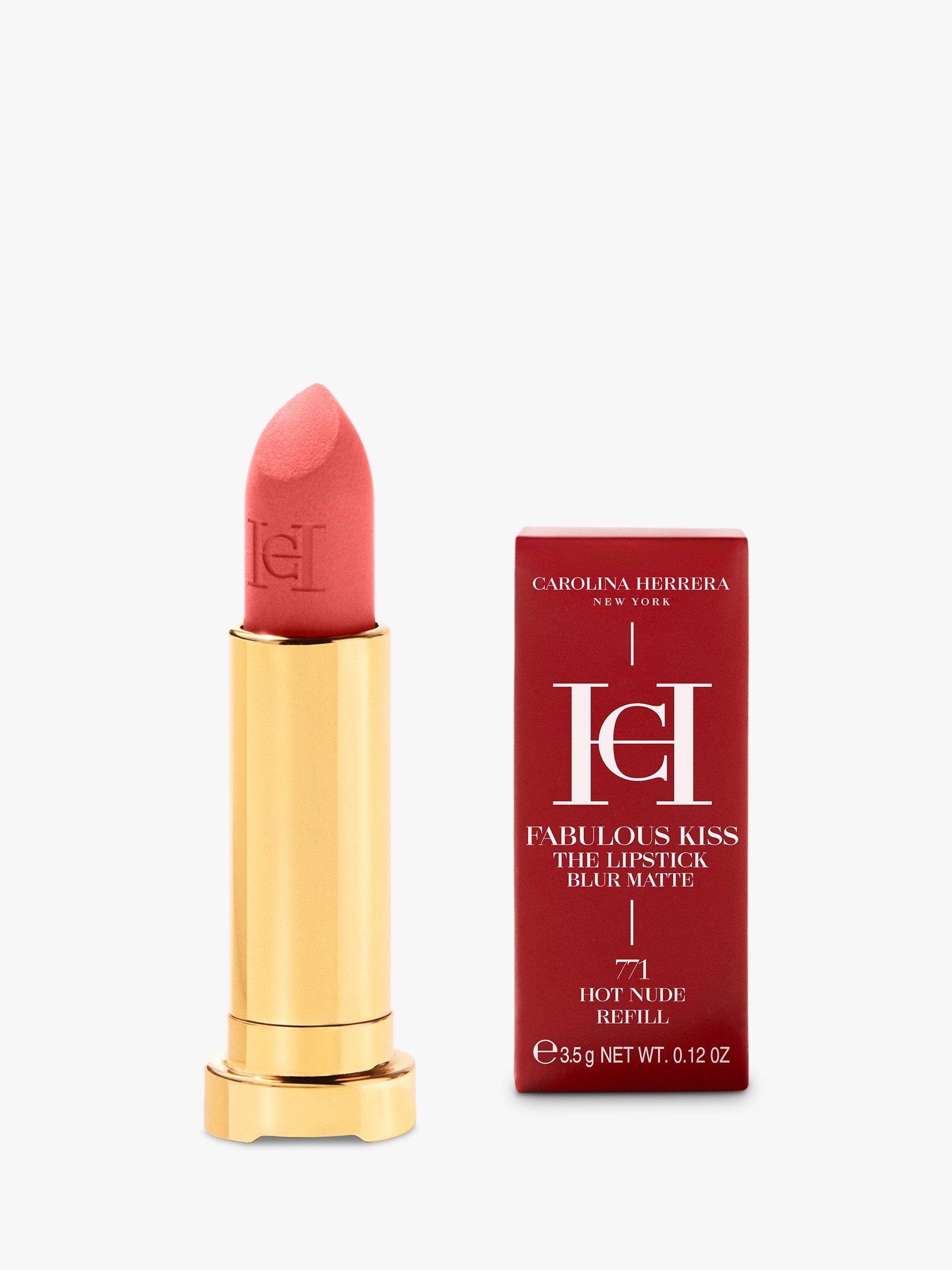 Product image 5 of 12, which shows Carolina Herrera Nude Couture Blur Matte Lipstick Refill, 771 Hot Nude