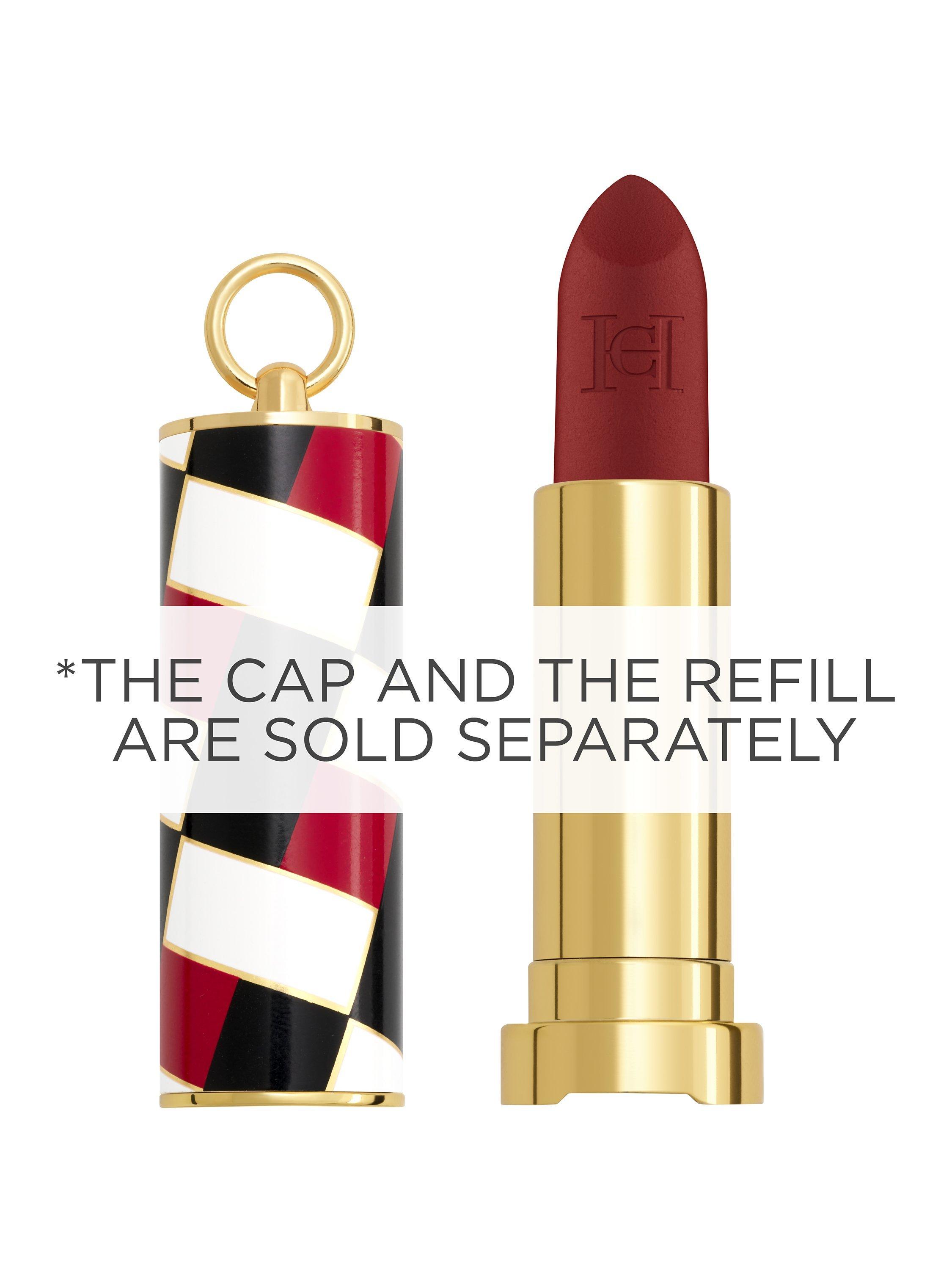 Product image 4 of 8, which shows Carolina Herrera Fabulous Kiss Lipstick Matte Refill, 416 Dreams Of Red Wine