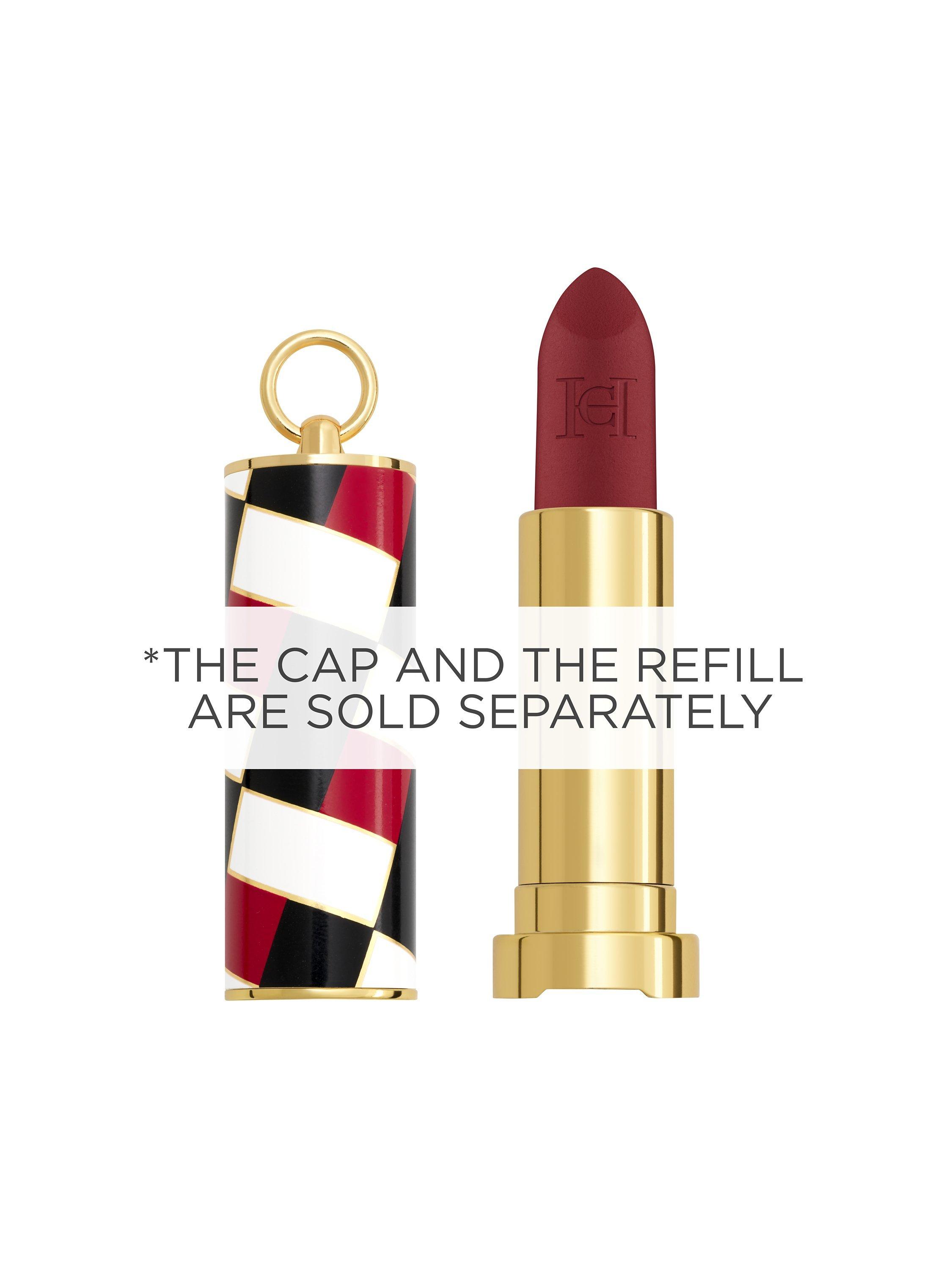 Product image 4 of 8, which shows Carolina Herrera Fabulous Kiss Lipstick Matte Refill, 442 Brown Fundamental