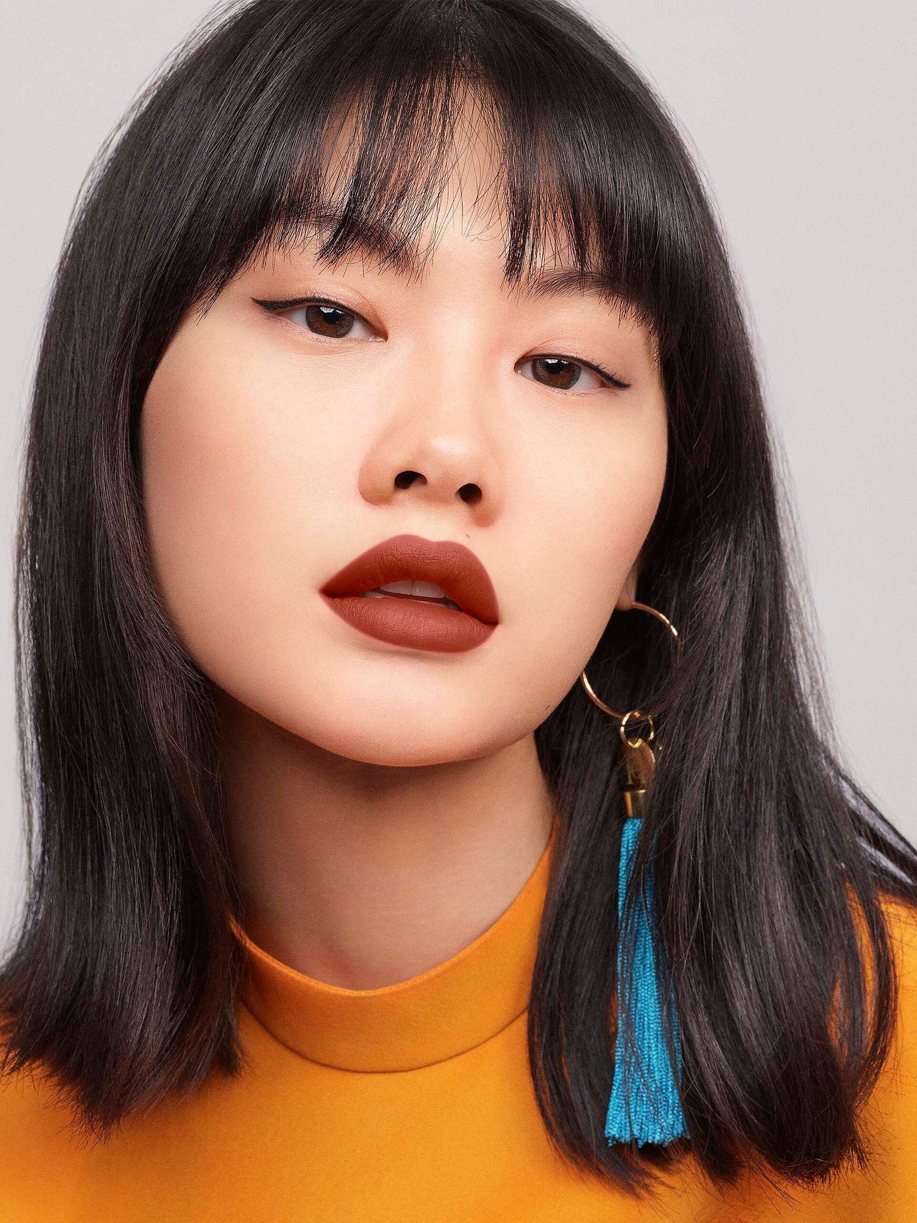 Product image 12 of 12, which shows Carolina Herrera Nude Couture Blur Matte Lipstick Refill, 781 Peanut