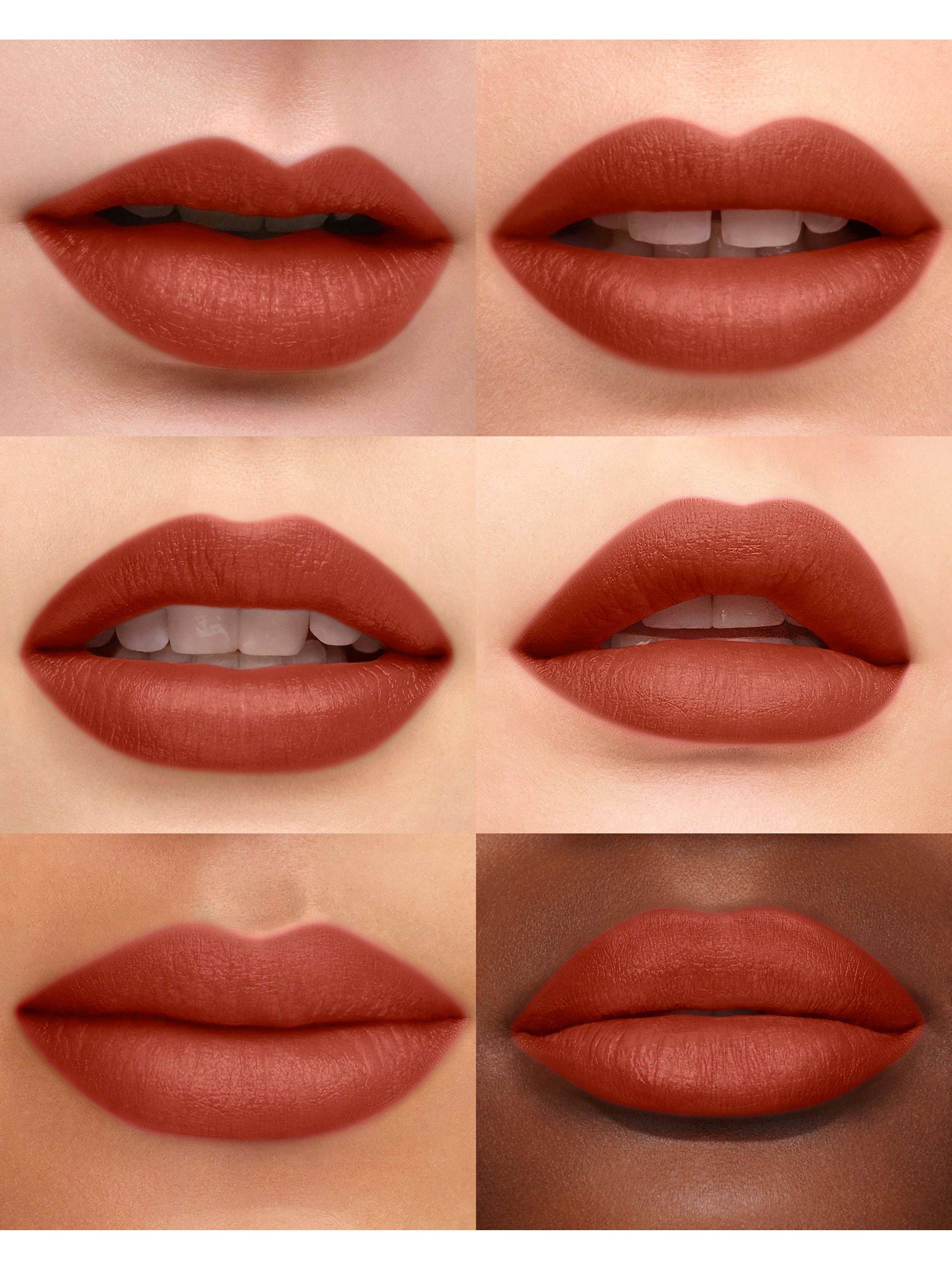 Product image 4 of 12, which shows Carolina Herrera Nude Couture Blur Matte Lipstick Refill, 781 Peanut