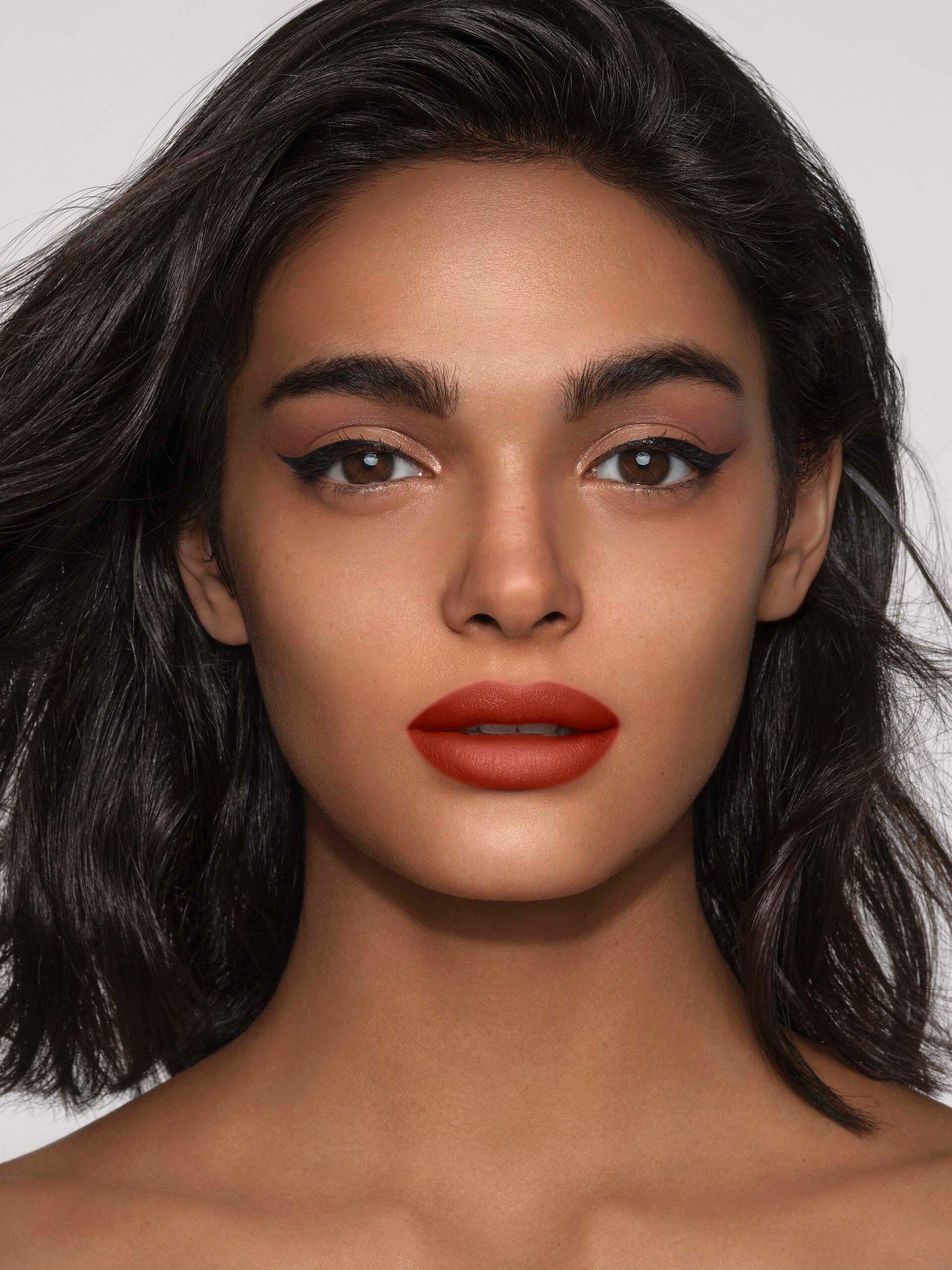 Product image 8 of 12, which shows Carolina Herrera Nude Couture Blur Matte Lipstick Refill, 781 Peanut
