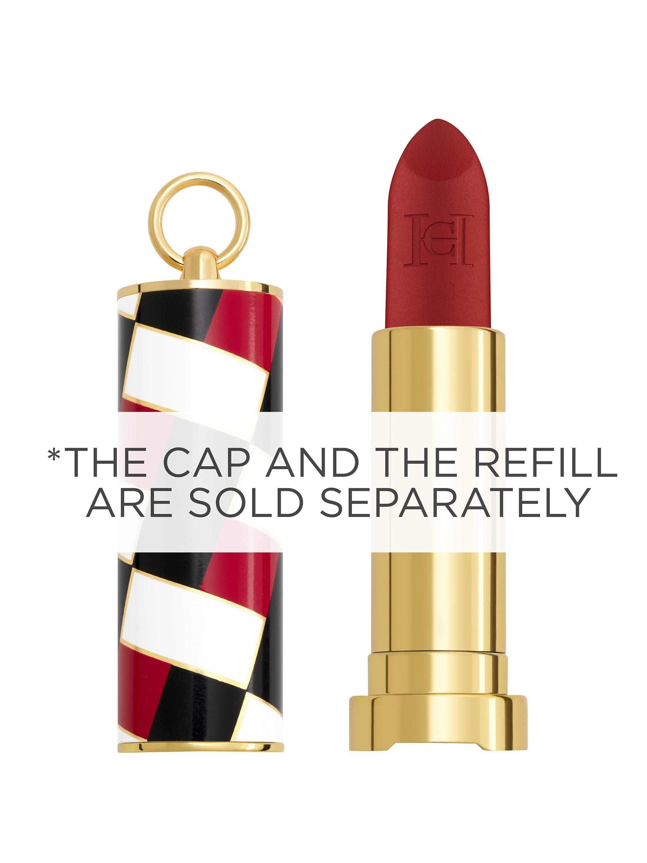 Product image 4 of 8, which shows Carolina Herrera Fabulous Kiss Lipstick Matte Refill, 412 Polka Red