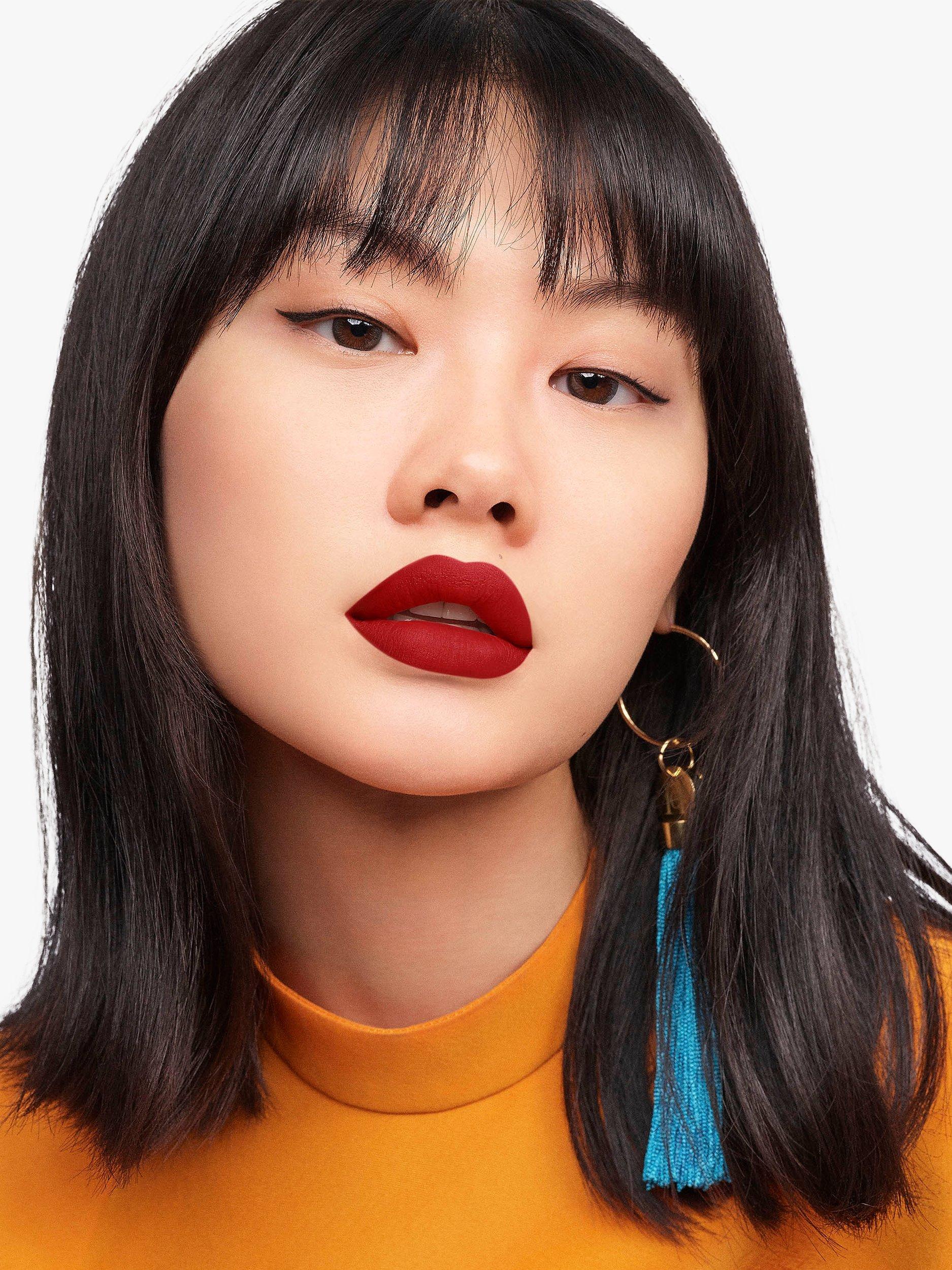 Product image 5 of 8, which shows Carolina Herrera Fabulous Kiss Lipstick Matte Refill, 412 Polka Red